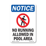 No Running Allowed In Pool Area