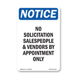 No Solicitation Salespeople And Vendors By