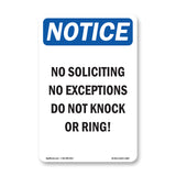 No Soliciting No Loitering No