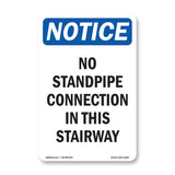 No Standpipe Connection In This Stairway