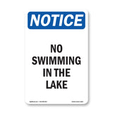 No Swimming In The Lake