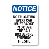 No Tailgating Every Car Must Badge In Or