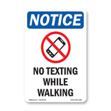 No Texting While Walking