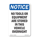 No Tools Or Equipment Are Stored In This