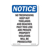 No Trespassing Keep Out Tidelands And Beaches