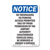 No Trespassing No Parking Access Permitted