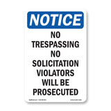 No Trespassing No Solicitation