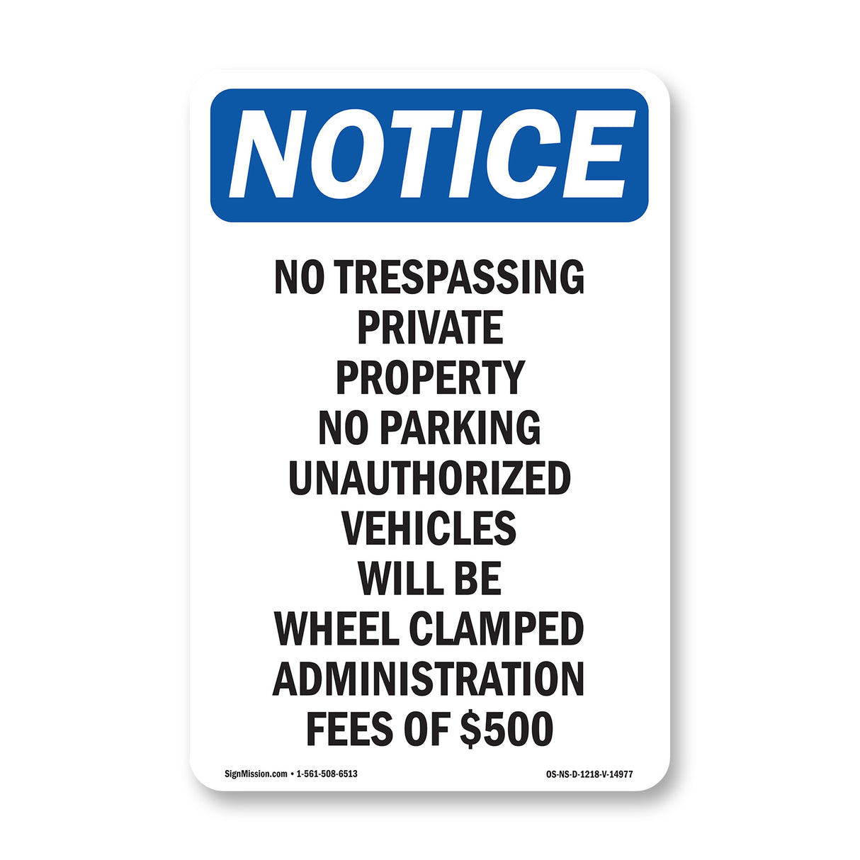 No Trespassing Private Property No Parking