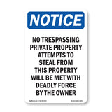 No Trespassing Private Property Attempts