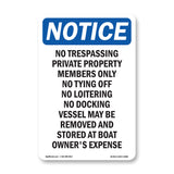 No Trespassing Private Property Members