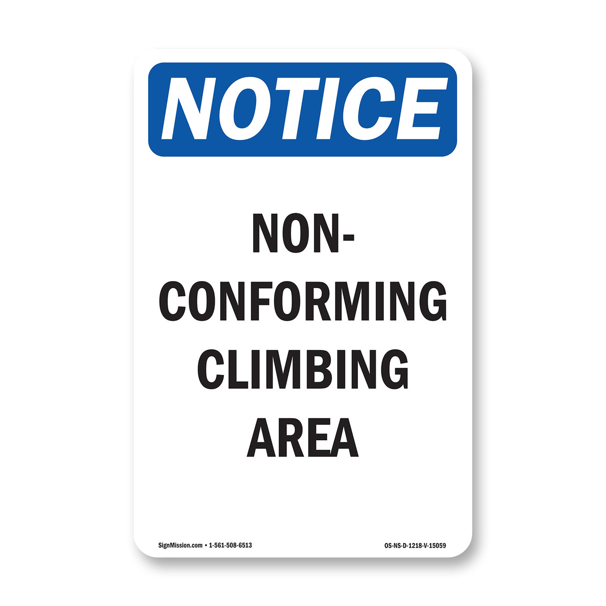 Non-Conforming Climbing Area