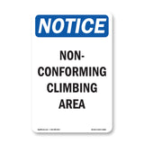 Non-Conforming Climbing Area