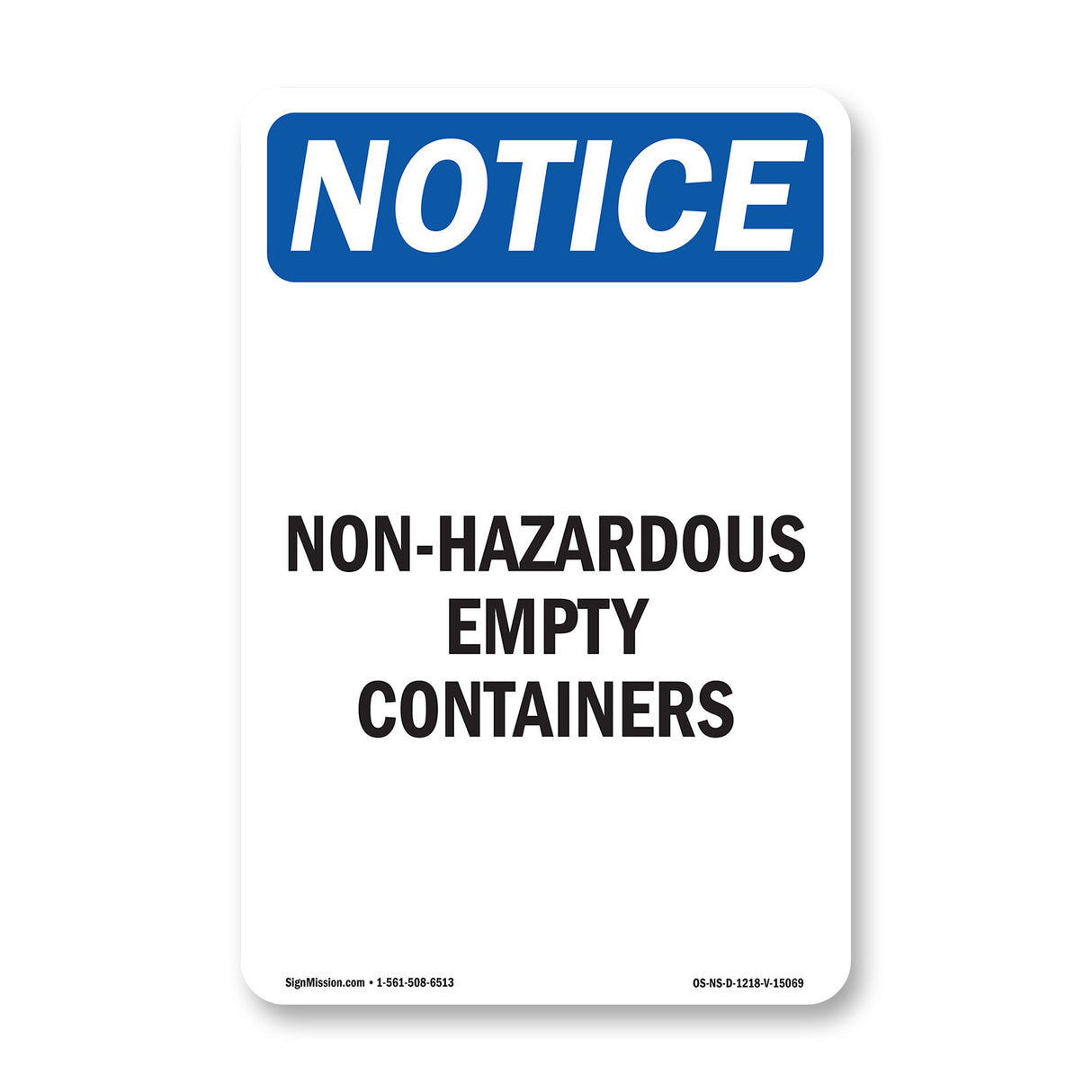 Non-Hazardous Empty Containers