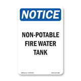 Non-Potable Fire Water Tank