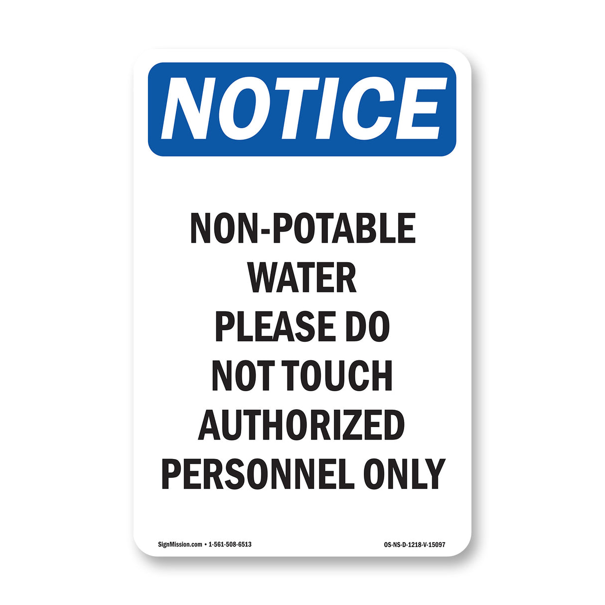 Non-Potable Water Please Do Not