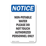Non-Potable Water Please Do Not