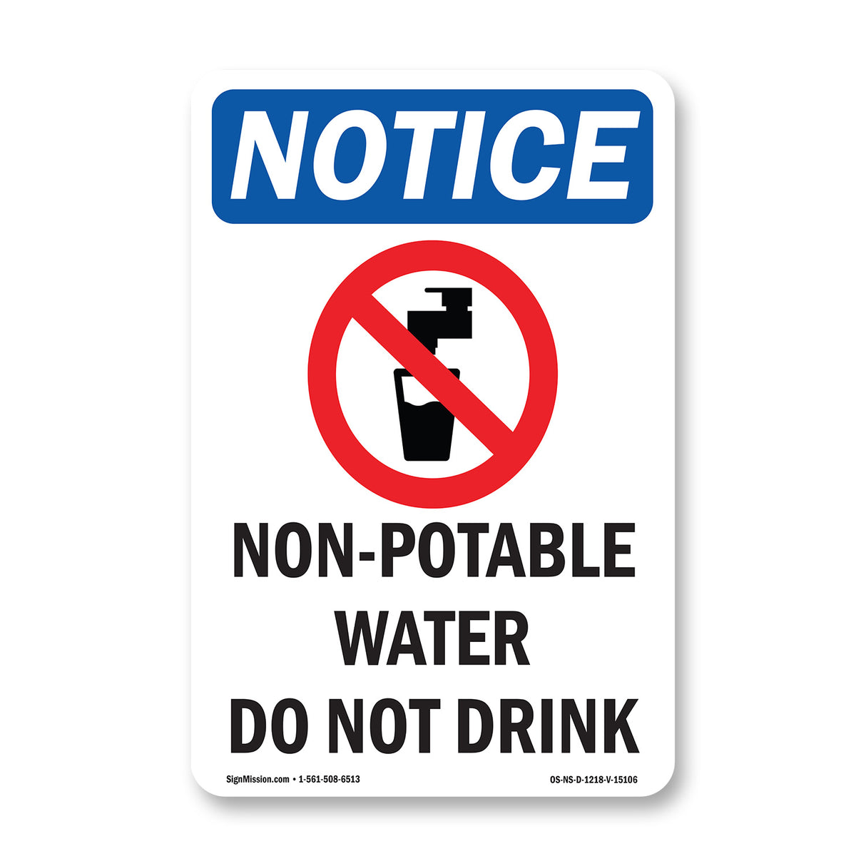 Non-Potable Water Do Not Drink