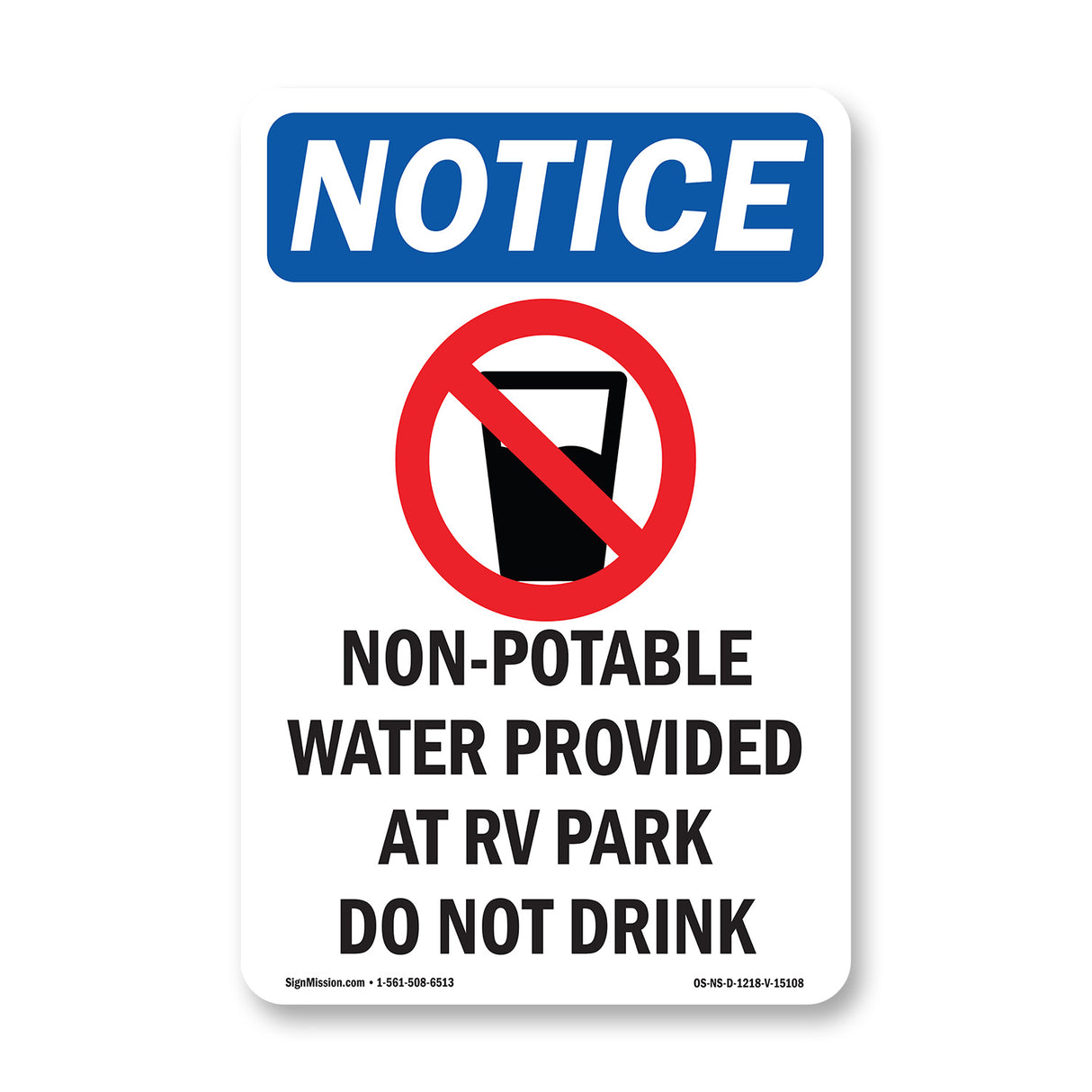 Non-Potable Water Provided At