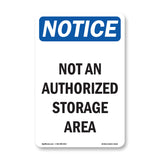 Not An Authorized Storage Area
