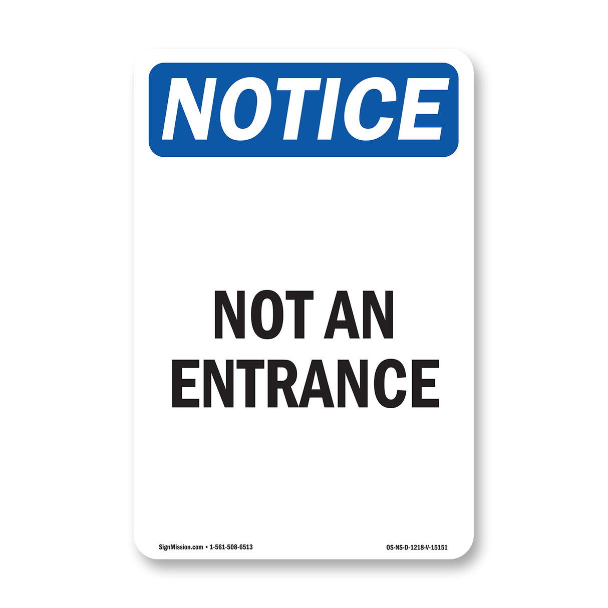Not An Entrance