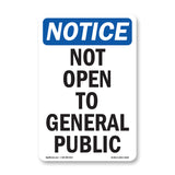 Not Open To General Public
