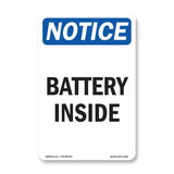 NOTICE Battery Inside