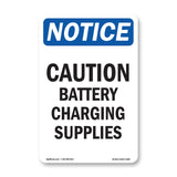 NOTICE Caution Battery Charging Supplies