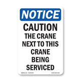 NOTICE Caution The Crane Next