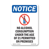 NOTICE No Alcohol Consumption