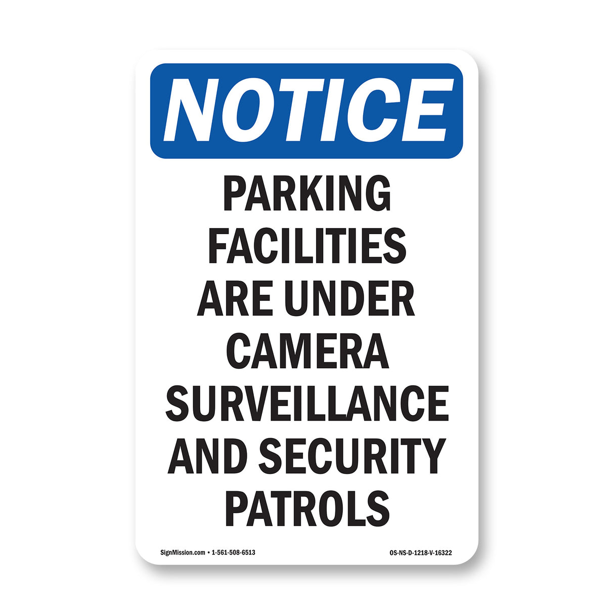 NOTICE Parking Facilities Surveillance Patrols