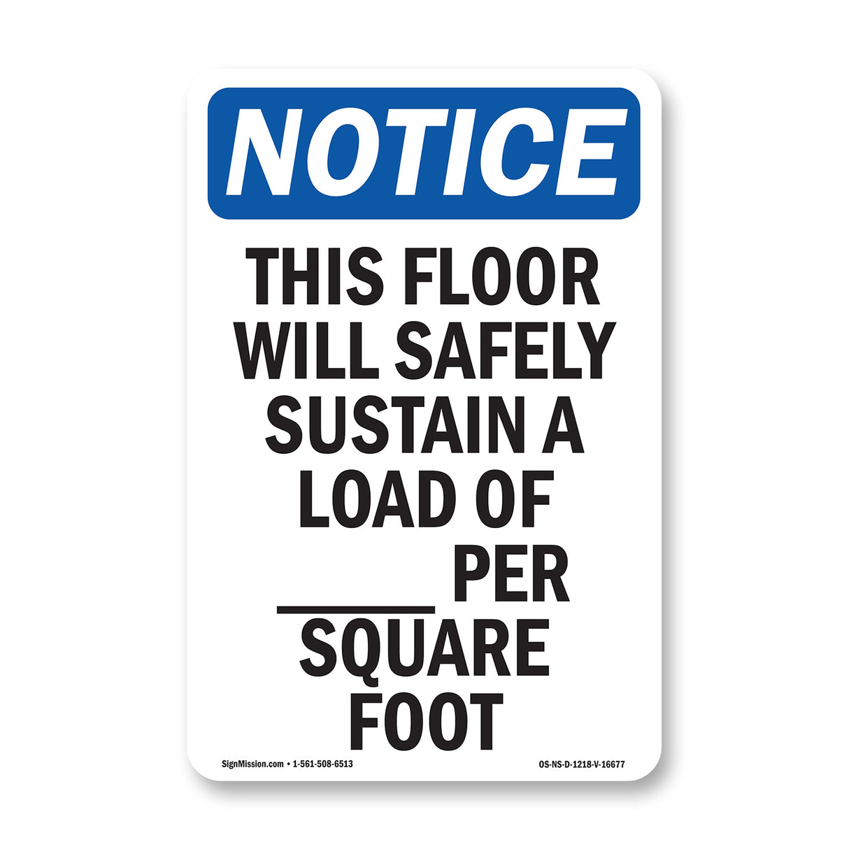 NOTICE This Floor Will Safely