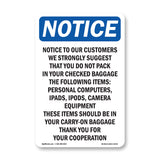 Notice To Our Customers We Strongly