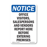 Office Visitors, Salespersons And Vendors