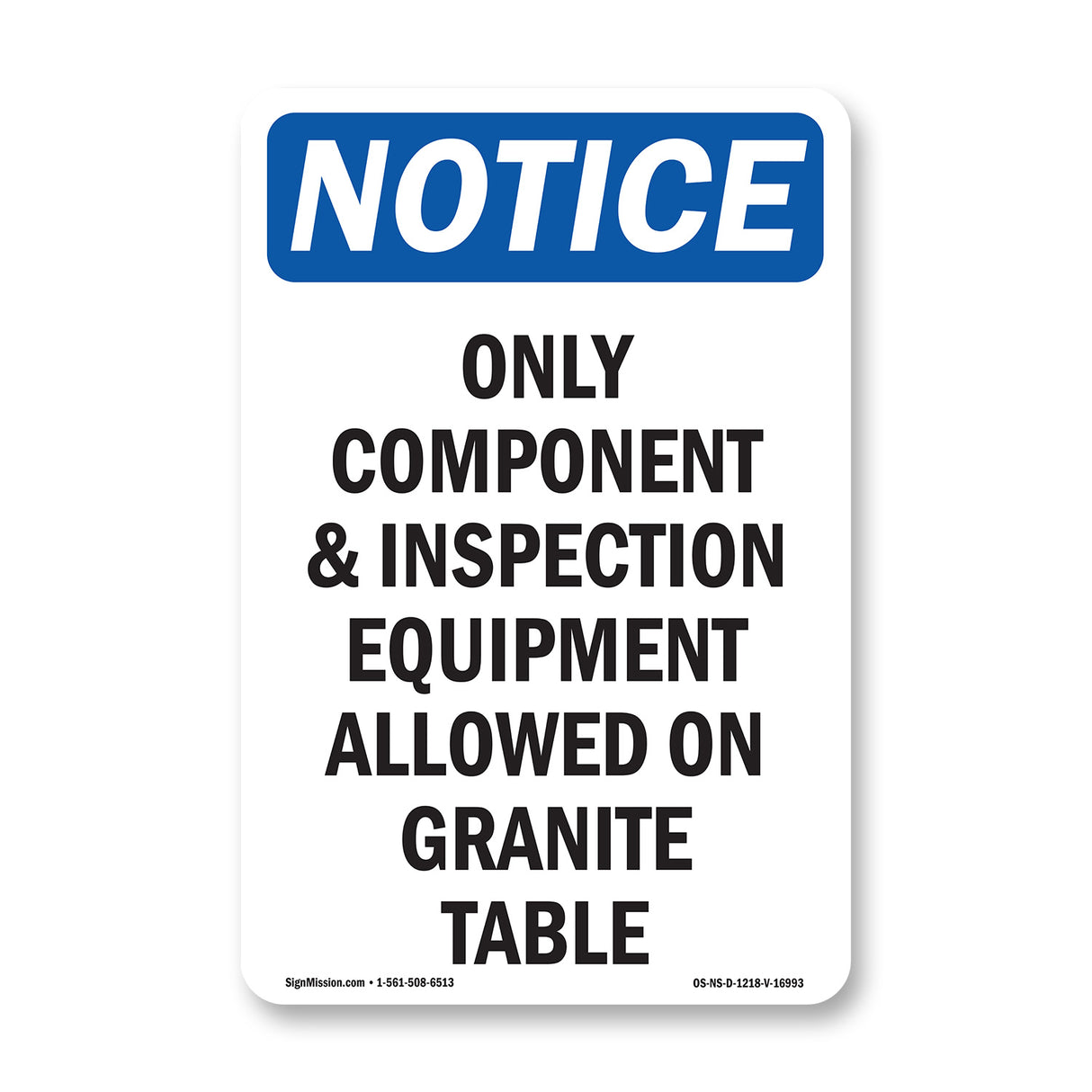 Only Component And Inspection Equipment Allowed