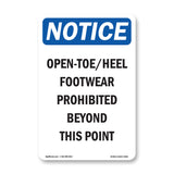 Open-Toe Heel Footwear Prohibited Beyond