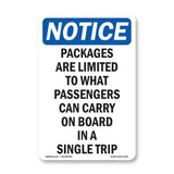 Packages Are Limited To What Passengers