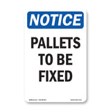 Pallets To Be Fixed