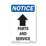 Parts And Service [Up Arrow]
