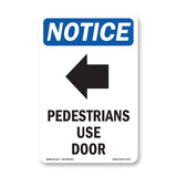 Pedestrians Use Door