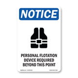 Personal Flotation Device Required