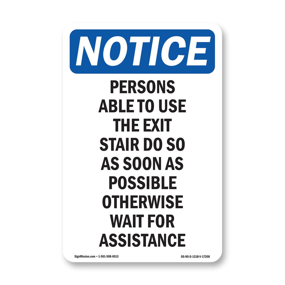 Persons Able To Use The Exit Stair Do So