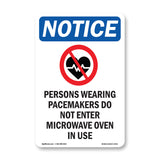 NOTICE Pacemakers Do Not Enter Microwave Oven