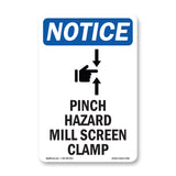 Pinch Hazard Mill Screen Clamp