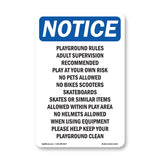 Playground Rules Adult Supervision Recommended