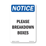 Please Breakdown Boxes