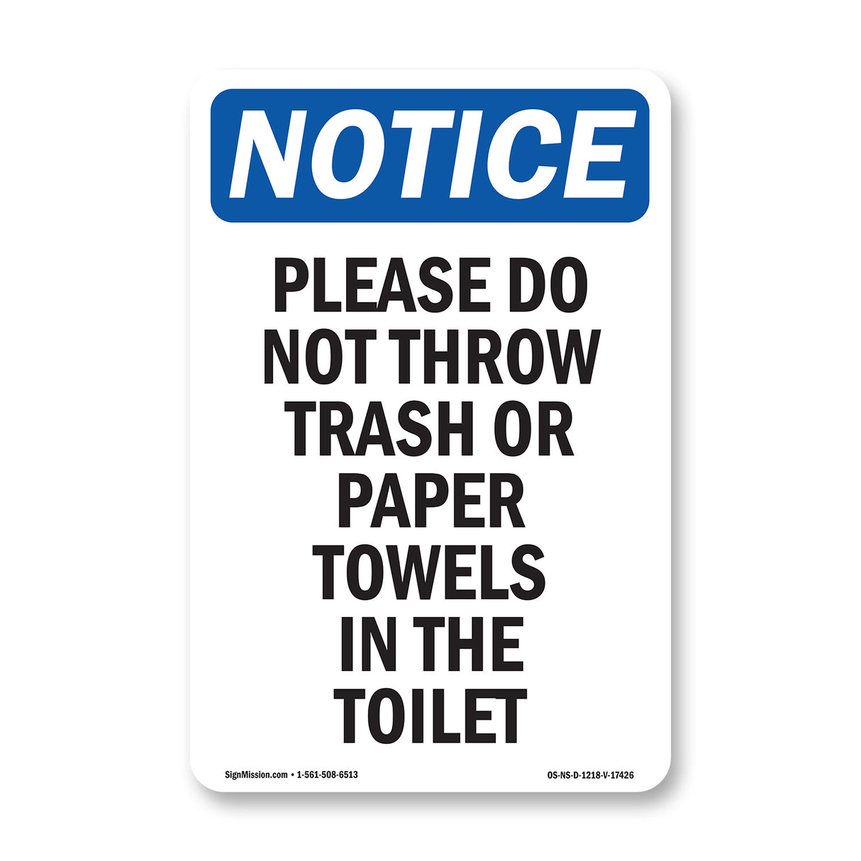 Please Do Not Throw Trash Or Paper