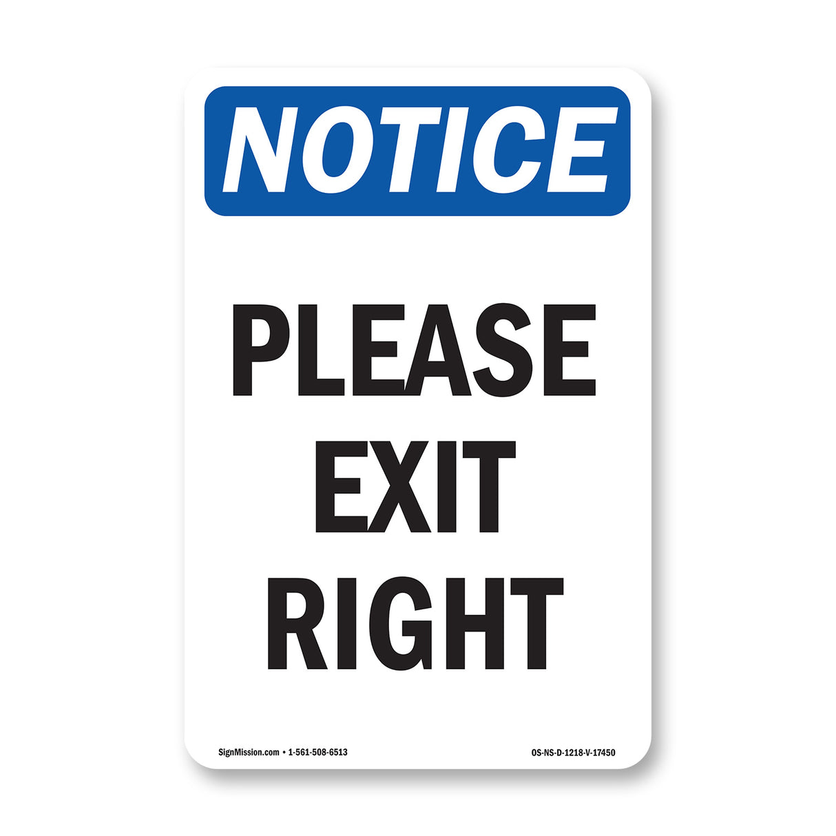 Please Exit Right