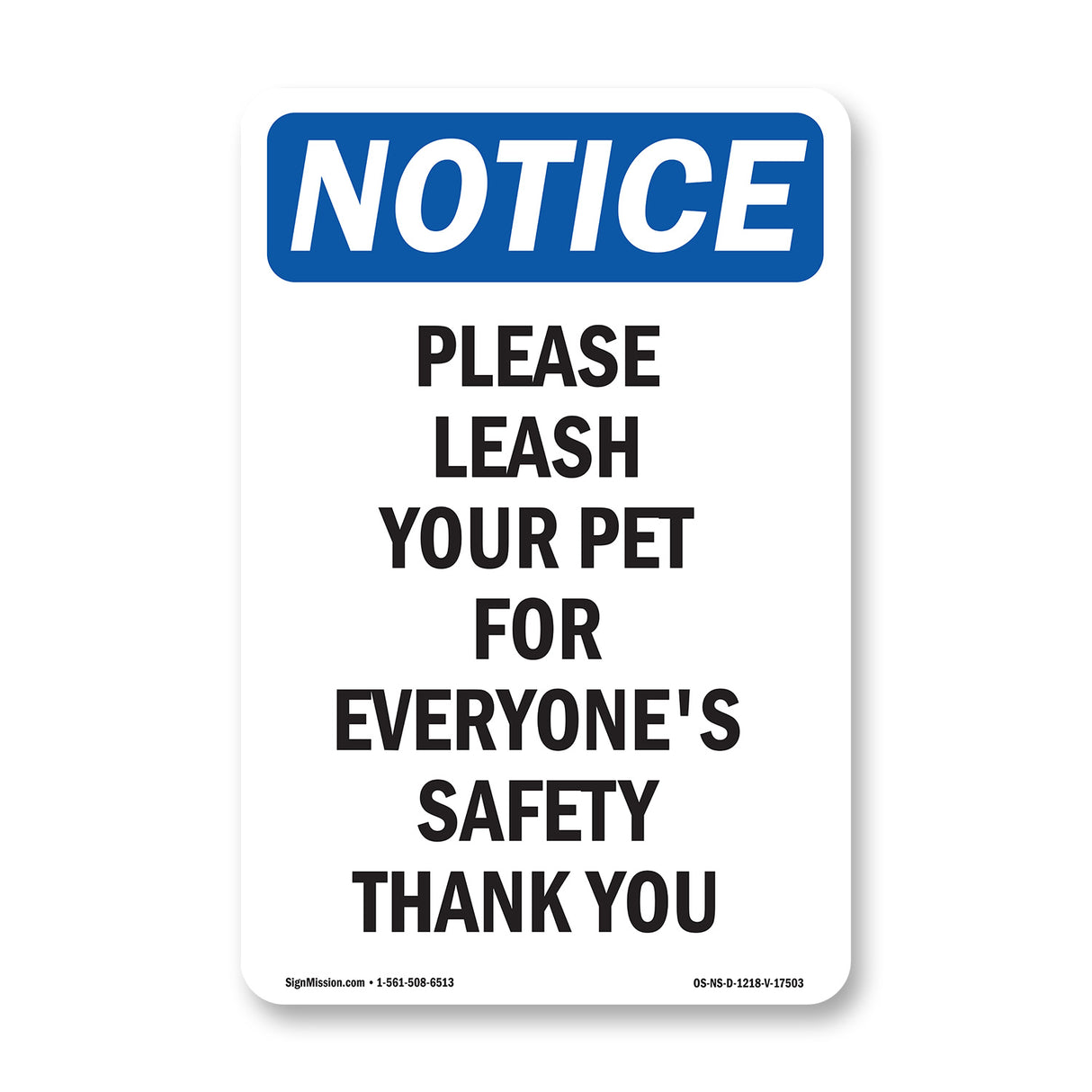 Please Leash Your Pet For Everyone's Safety