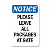 Please Leave All Packages At Gate