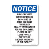 Please Respect Your Coworkers By Picking